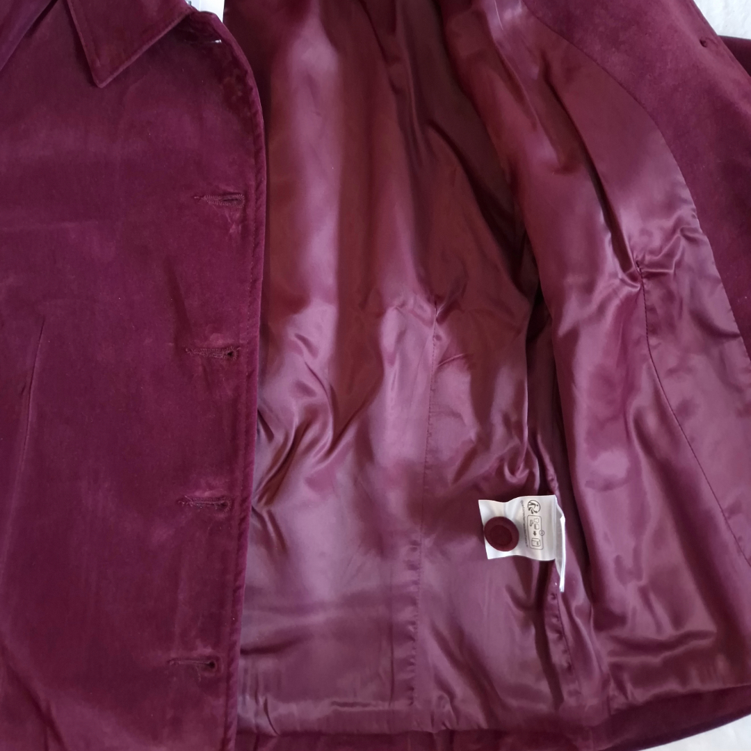 hm coord cord burgundy inside